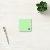 Lucky 4 Leaf Irish Clover green 3x3 note pads (Kantoor)