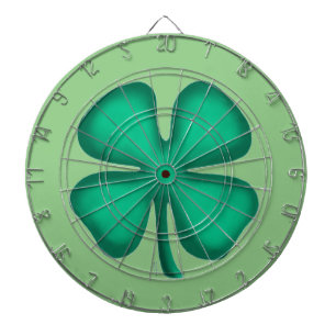 Lucky 4 Leaf Irish Clover groen dartboard Dartbord