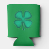 Lucky 4 Leaf Irish Clover groene koelbox 2-zijdig Blikjeskoeler (Achterkant)