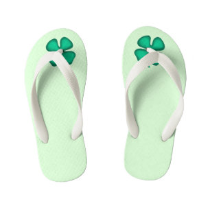 Lucky 4 Leaf Irish Clover groene peuter teenslippe Kinder Teenslippers