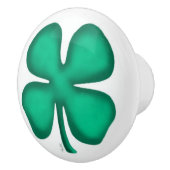 Lucky 4 Leaf Irish Clover-keramische knop (Rechts)