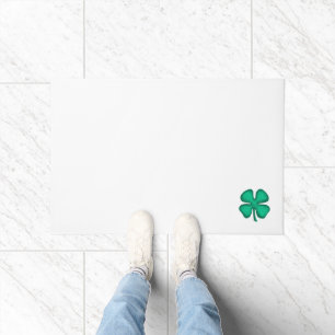 Lucky 4 Leaf Irish Clover large doormat Deurmat