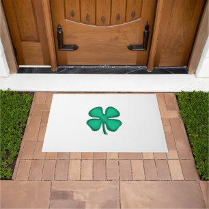 Lucky 4 Leaf Irish Clover large doormat Deurmat