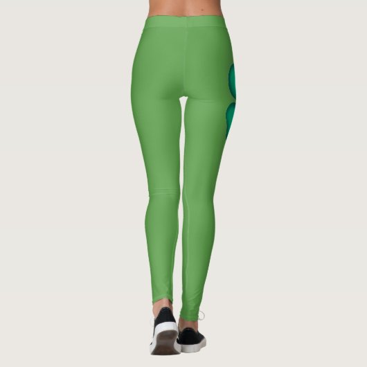 Lucky 4 Leaf Irish Clover leggings (Achterkant)