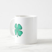 Lucky 4 Leaf Irish Clover mug (Devant gauche)