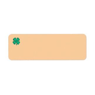 Lucky 4 Leaf Irish Clover return address labels t