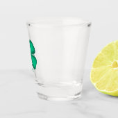 Lucky 4 Leaf Irish Clover shot glas (Rechts)