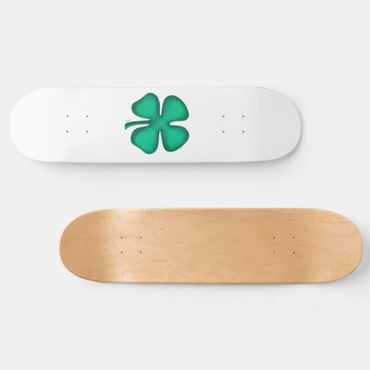 Lucky 4 Leaf Irish Clover-skateboard Skateboard (Horizontaal)