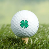 Lucky 4 Leaf Irish Clover Titleist Pro balles de g (T-shirt Insitu)