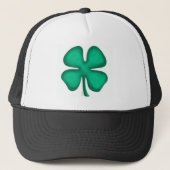 Lucky 4 Leaf Irish Clover trucker hat Trucker Pet (Voorkant)