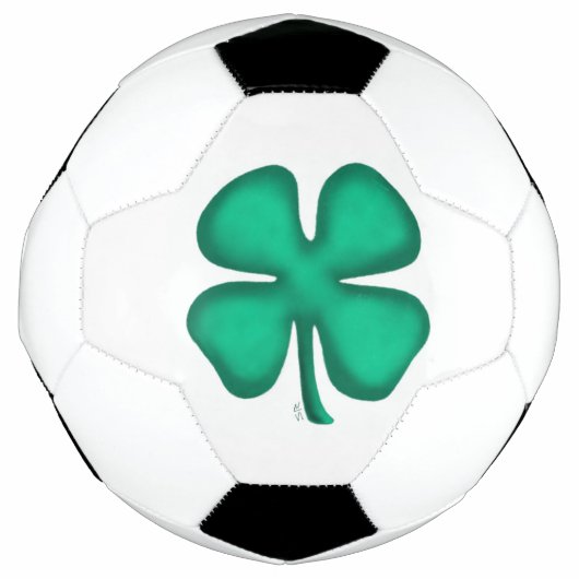 Lucky 4 Leaf Irish Clover voetbal (Voorkant)