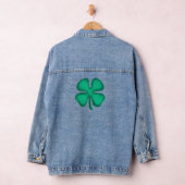 Lucky 4 Leaf Irish Clover vrouwen denim jas Denim Jacket (Hangar)