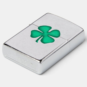 Lucky 4 Leaf Irish Clover Zippo lichter