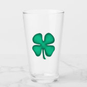 Lucky 4 Leaf Irlandais Clover Collins verre tumble (Devant)