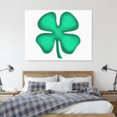 Lucky 4 Leaf Irlandais Clover imprimé en toile bla (Insitu(Chambre))