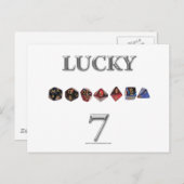 Lucky 7 briefkaart (Voorkant / Achterkant)