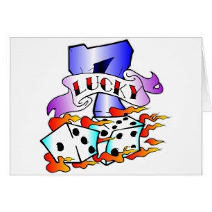 Lucky 7- en Dice-Tattoo