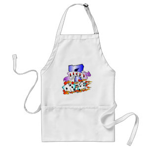 Lucky 7- en Dice-Tattoo Standaard Schort