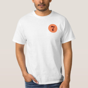 Lucky 7 sinaasappel t-shirt