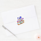 Lucky 7 w/Dice Ronde Sticker (Envelop)