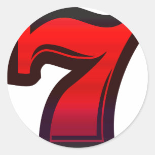 Lucky 7s ronde sticker