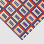 Lucky acht Mahjong Tegel. Tissuepapier (Detail)