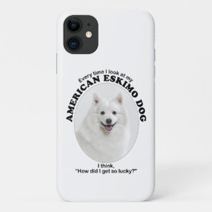 Lucky American Eskimo Dog iPhone 11 Hoesje
