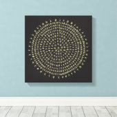 Lucky Ancient Sanskriet Mantra Canvas Afdruk (Insitu (Houten vloer))