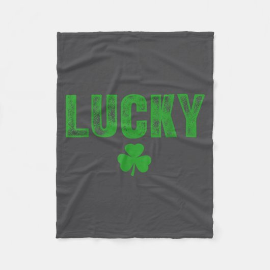 Lucky And Lucky Forer St Patricks Day  Fleece Deken (Voorkant)