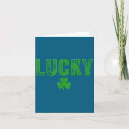 Lucky And Lucky Forer St Patricks Day  Kaart (Voorkant)