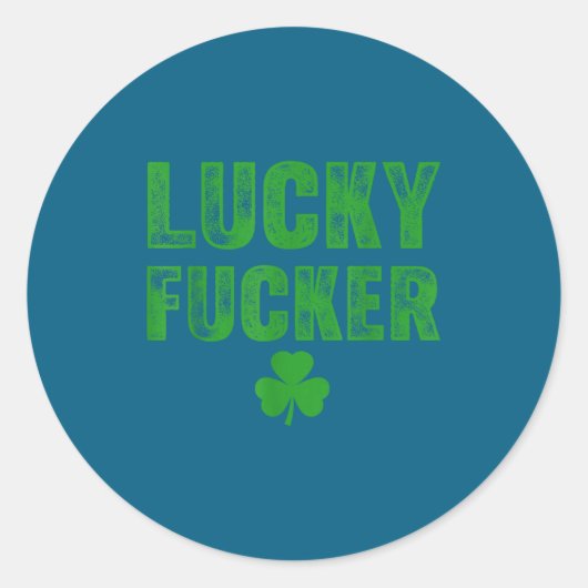 Lucky And Lucky Forer St Patricks Day  Ronde Sticker (Voorkant)