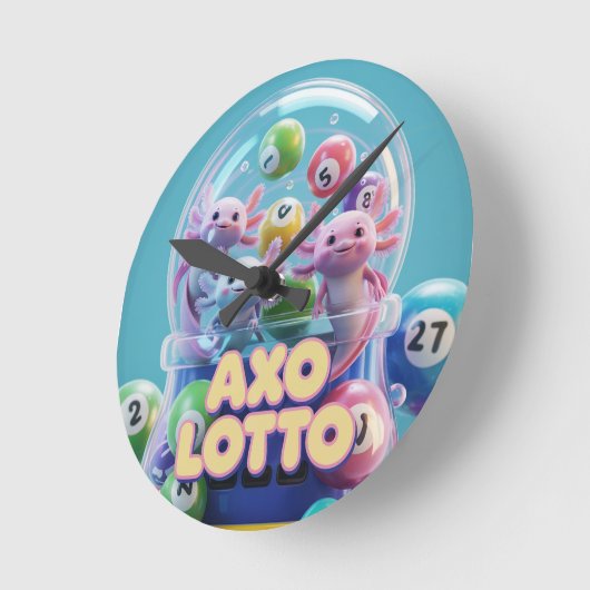 Lucky Axolotl Ronde Klok (Hoek)