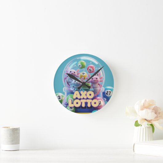 Lucky Axolotl Ronde Klok (Huis)