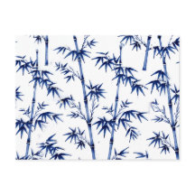 Lucky Bamboo Imari Style Blue White