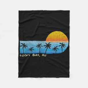  Lucky Bay, Au Palm Trees &amp; Sunset Beac Fleece Deken