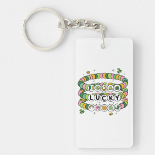 Lucky Beaded Armband St. Patrick's Day Design Sleutelhanger