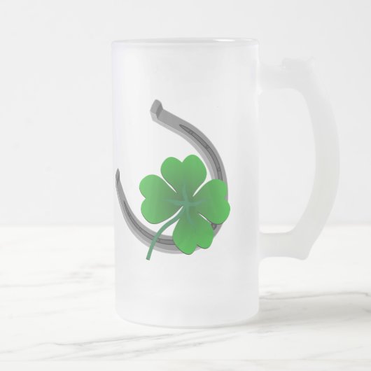 Lucky Beer Glass St. Patrick's Day Shamrock Mok (Rechts)
