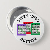Lucky BINGO Button met Bingo-kaarten (Voorkant /achterkant)