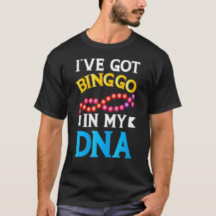 Lucky Bingo Game Bingo Dna Caller Kaart Player App T-shirt