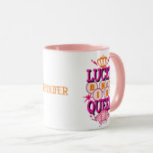 Lucky Bingo Queen/editable name Mok (Voorkant rechts)