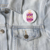 Lucky Bingo Queen/editable name Ronde Button 5,7 Cm (In situ)