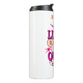 Lucky Bingo Queen/editable name Thermosbeker (Gedraaid links)