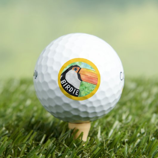 Lucky BIRDIE Toucan Golf Balls Golfballen (Insitu Shirt)