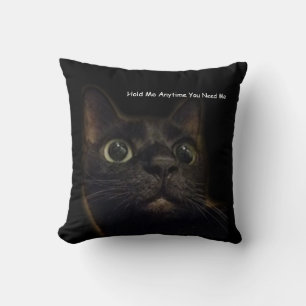 Lucky Black Cat Hug Kussen