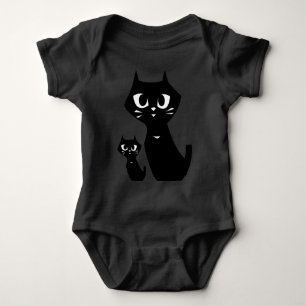 Lucky Black Cats Smile Romper