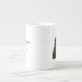 Lucky Black Lab Bone China Mok (Voorkant)