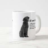 Lucky Black Lab Extra Grote Beker (Voorkant rechts)