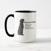 Lucky Black Lab Mok (Links)