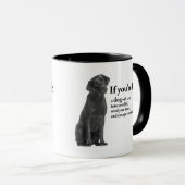 Lucky Black Lab Mok (Voorkant rechts)