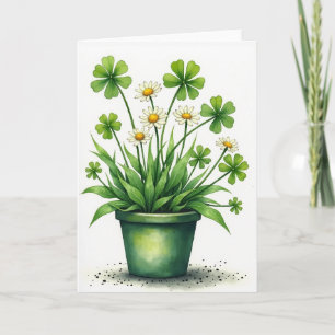 Lucky Blooms Watercolor Kaart